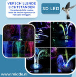 Solar-Powered Garden Water Feature | Sustainable Water Dispenser for Birds and Ponds