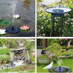 Solar-Powered Garden Water Feature | Sustainable Water Dispenser for Birds and Ponds