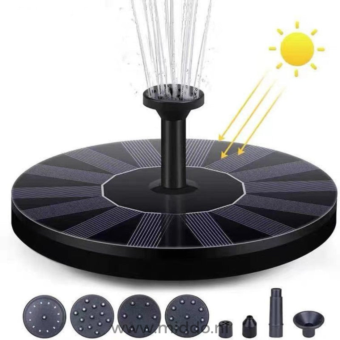 Solar-Powered Garden Water Feature | Sustainable Water Dispenser for Birds and Ponds