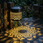 Sonnenwandlampe | Mandala-Lichtspiel | Automatisches Einschalten | Lichtzauber