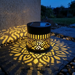 Sonnenwandlampe | Mandala-Lichtspiel | Automatisches Einschalten | Lichtzauber