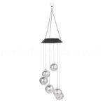 Solargesteuertes Windspiel mit Farbwechsel-LEDs