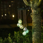 Solargesteuertes Windspiel mit Farbwechsel-LEDs
