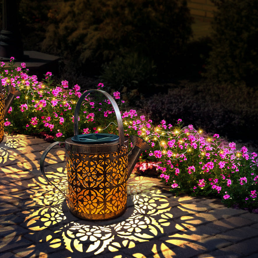 Elegante Solar-Gartenlampe mit faszinierenden Lichtmustern – 80 cm Außenlaterne für Gärten und Höhlen