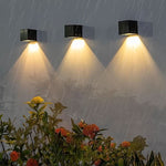 Solarbetriebene LED-Wandleuchte für den Außenbereich – Wetterfeste Gartenbeleuchtung mit modernem Flair