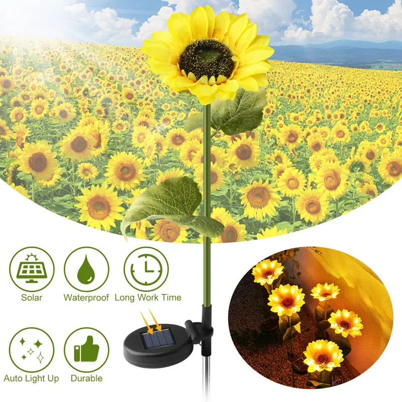 Blossom Magic - Solar Sunflower Lights for Your Garden