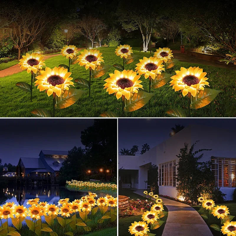 Blossom Magic - Solar Sunflower Lights for Your Garden
