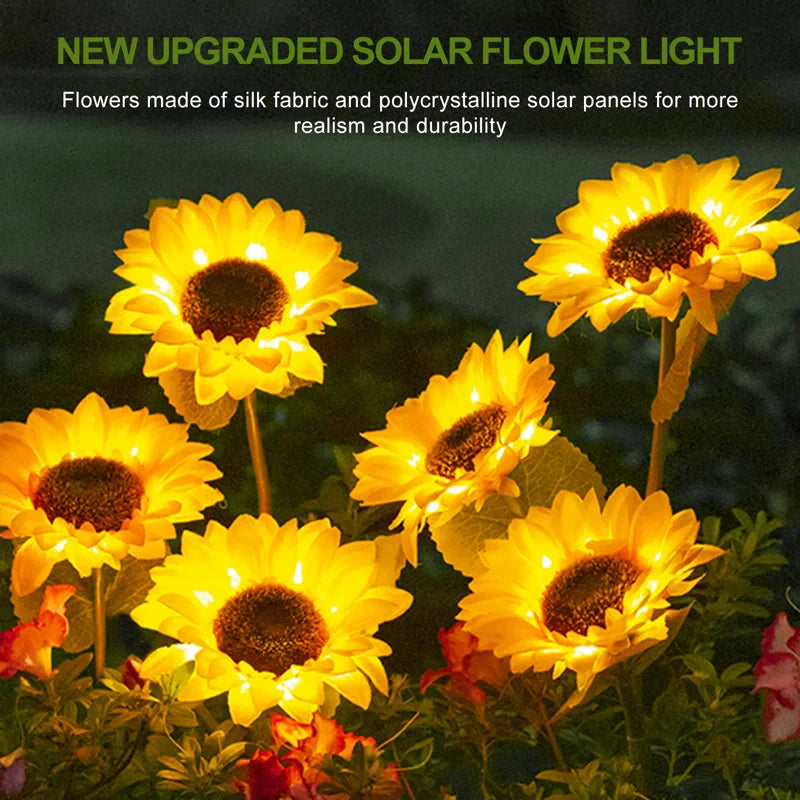Blossom Magic - Solar Sunflower Lights for Your Garden