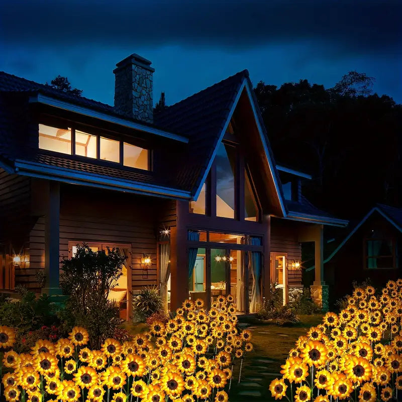 Blossom Magic - Solar Sunflower Lights for Your Garden