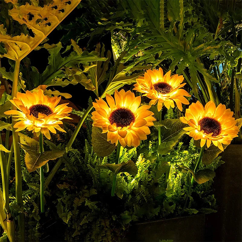 Blossom Magic - Solar Sunflower Lights for Your Garden