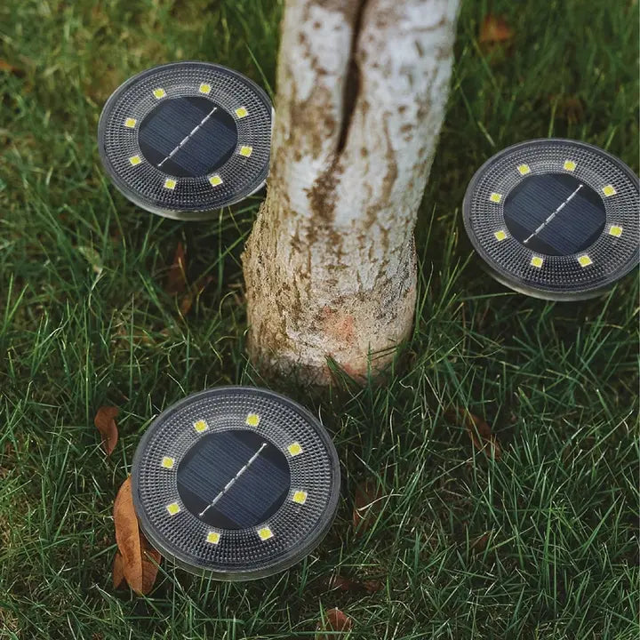 Solarbetriebene Garten Bodenleuchten | Automatischer Dämmerungssensor | Wetterfest