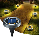 Solarbetriebene Garten Bodenleuchten | Automatischer Dämmerungssensor | Wetterfest