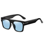 Modische Sonnenbrille | Überdimensionale Retro-Sonnenbrille mit Flachrahmen | Leicht und Bequem