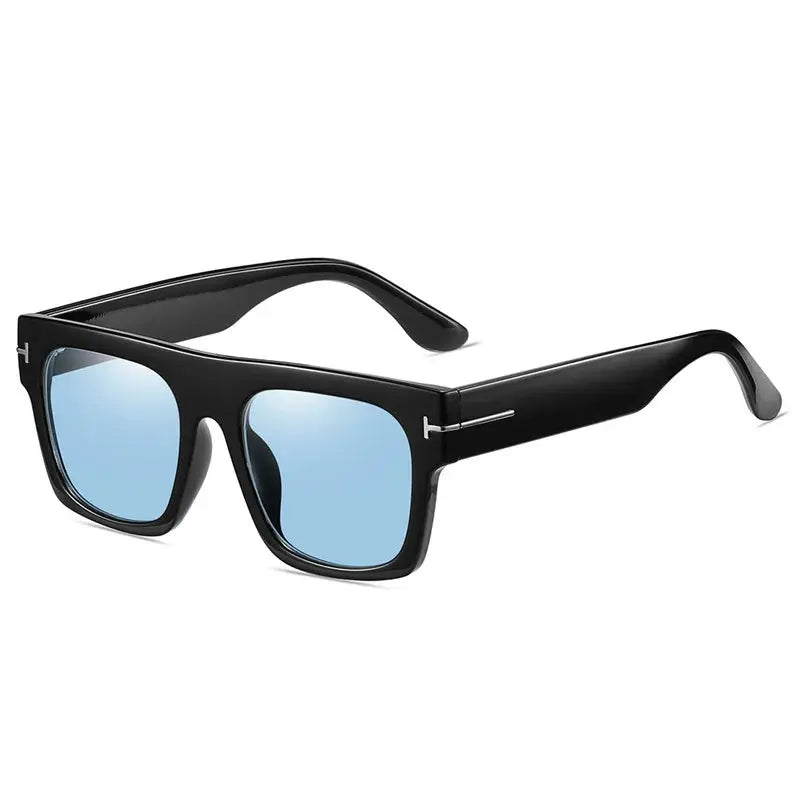 Modische Sonnenbrille | Überdimensionale Retro-Sonnenbrille mit Flachrahmen | Leicht und Bequem