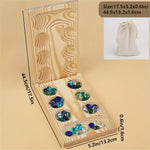 SpeelGem - Mancala Board Game Set with Foldable Wooden Board
