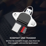 Kompakter 4-in-1 Kartenleser für schnelles Datenmanagement