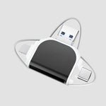 Kompakter 4-in-1 Kartenleser für schnelles Datenmanagement
