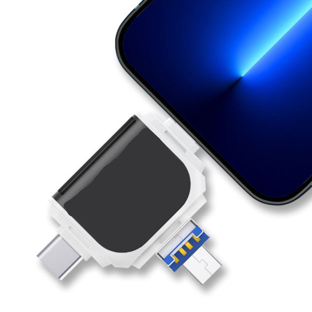 Kompakter 4-in-1 Kartenleser für schnelles Datenmanagement