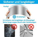 Selbstklebende Spiegel-Folie | Bruchsicher & Anpassbar | Klar