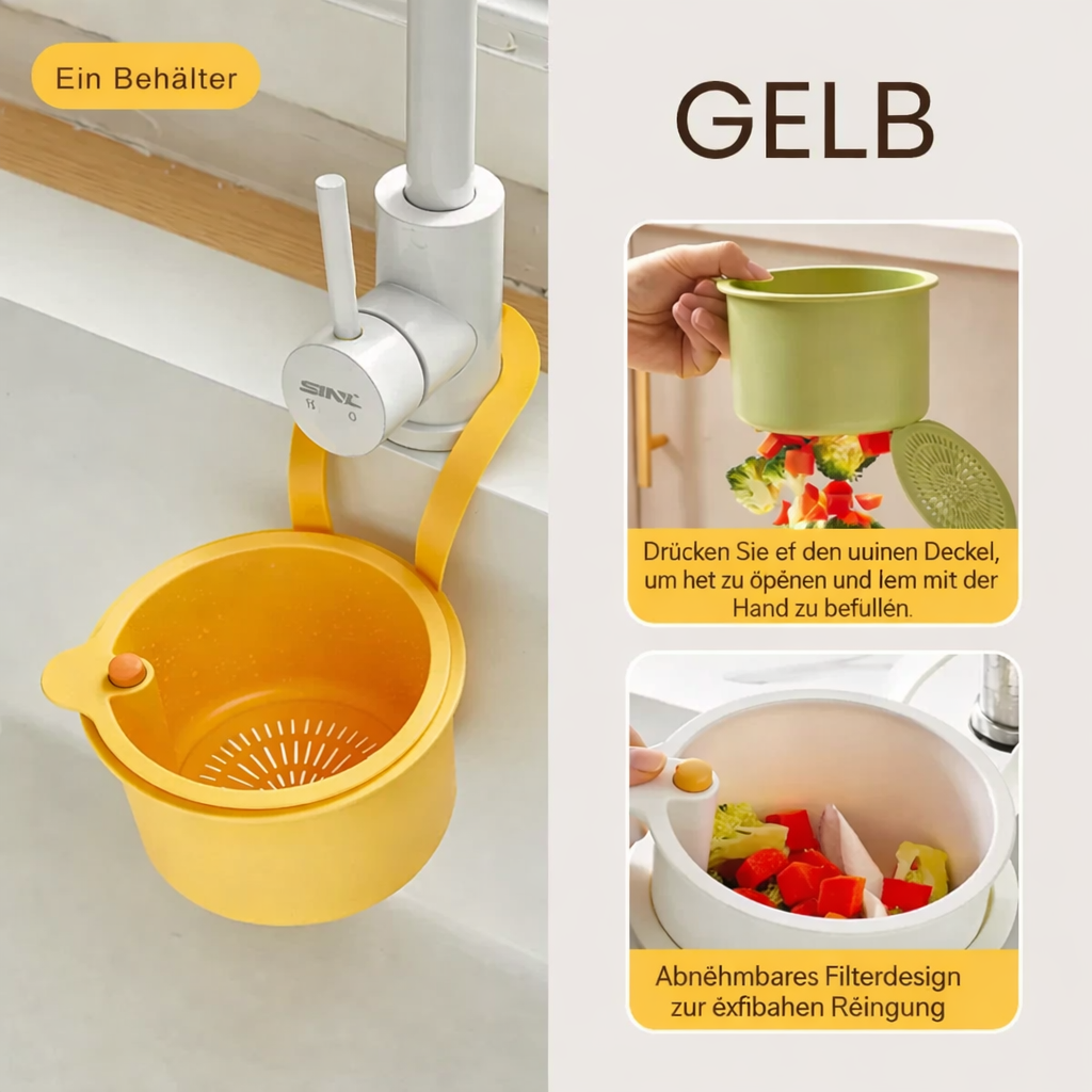 Platzsparender Abtropfkorb für die Spüle | Hygienisch und Effizient