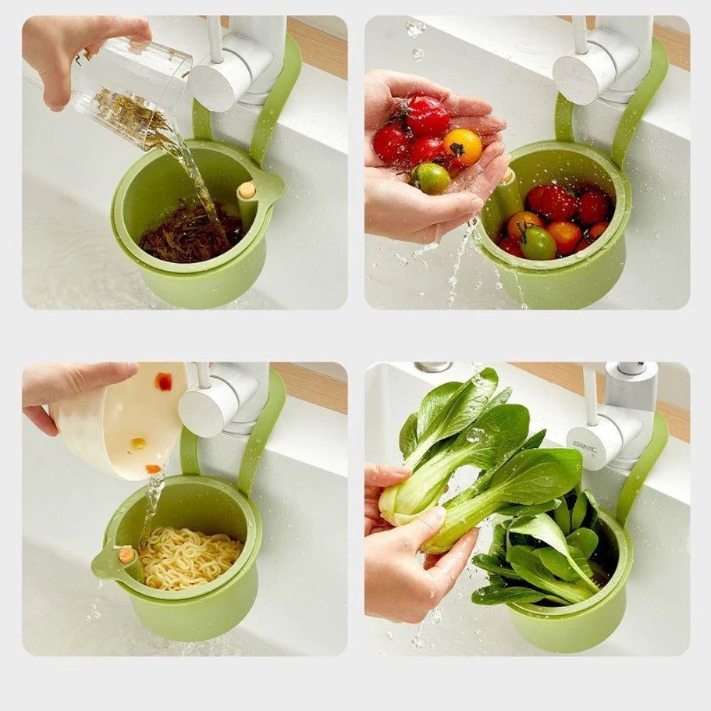 Platzsparender Abtropfkorb für die Spüle | Hygienisch und Effizient
