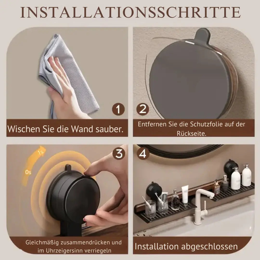 Elegantes Holzregal für Ihre Spüle – Organisiert ohne Bohren