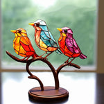 Beautiful Glass Birds on a Branch – Table Decoration
