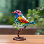 Beautiful Glass Birds on a Branch – Table Decoration