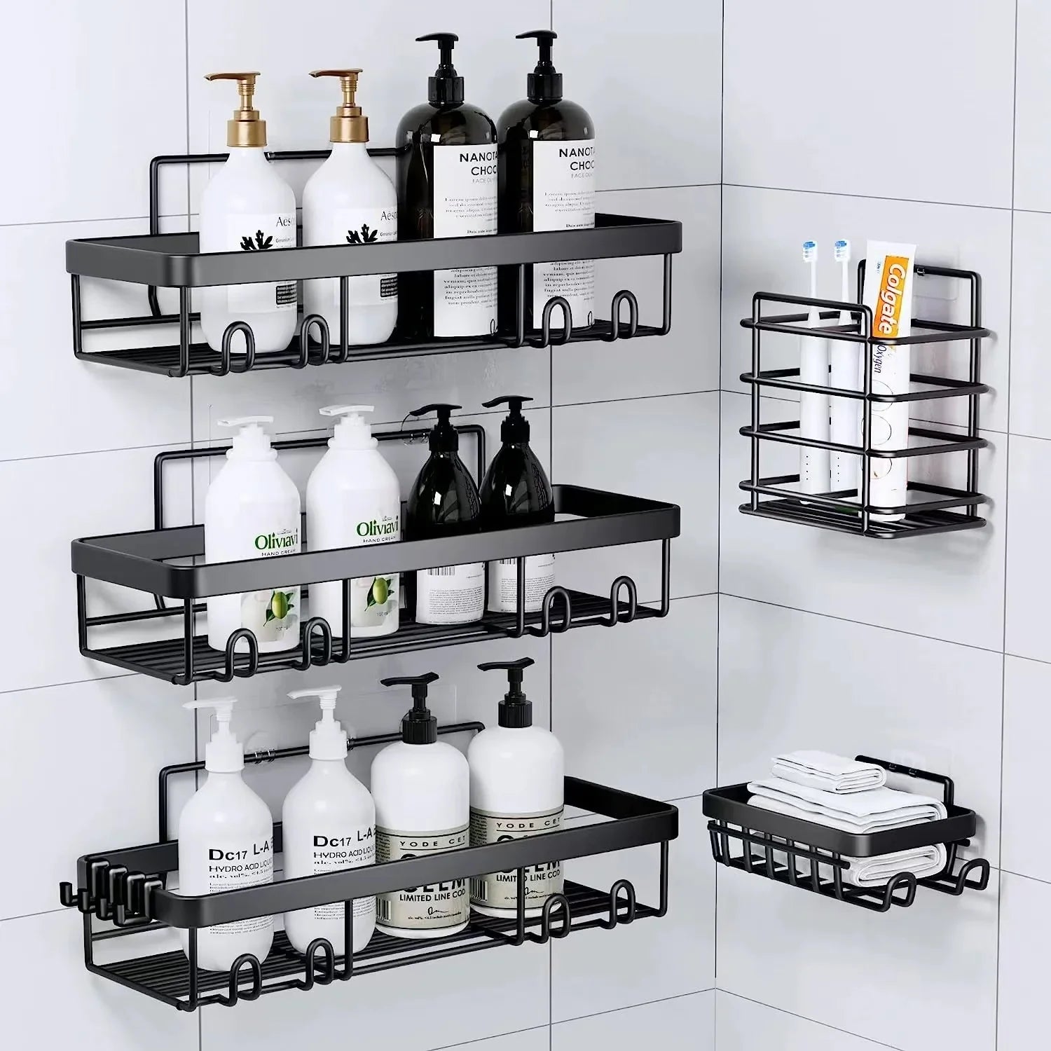 Practical wall mount for your bathroom – Storage without drilling
