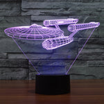 Galaxia 3D Raumschiff LED Licht – Multicolor Illusionslampe