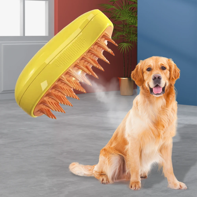 Dampfbürste für Haustiere – Einfaches Grooming und Massage