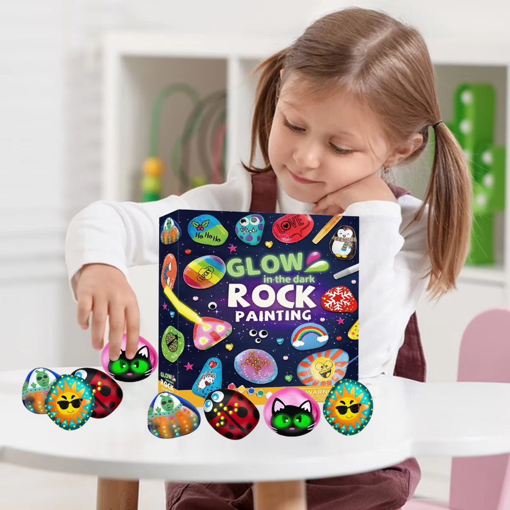Leuchtendes Kreativset für Kinder – Steine Bemalen und Gestalten