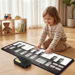 Aktive Tanzmatte für Kinder – 4 Spielmodi, 6 Schwierigkeitsstufen, Musik & LED-Licht