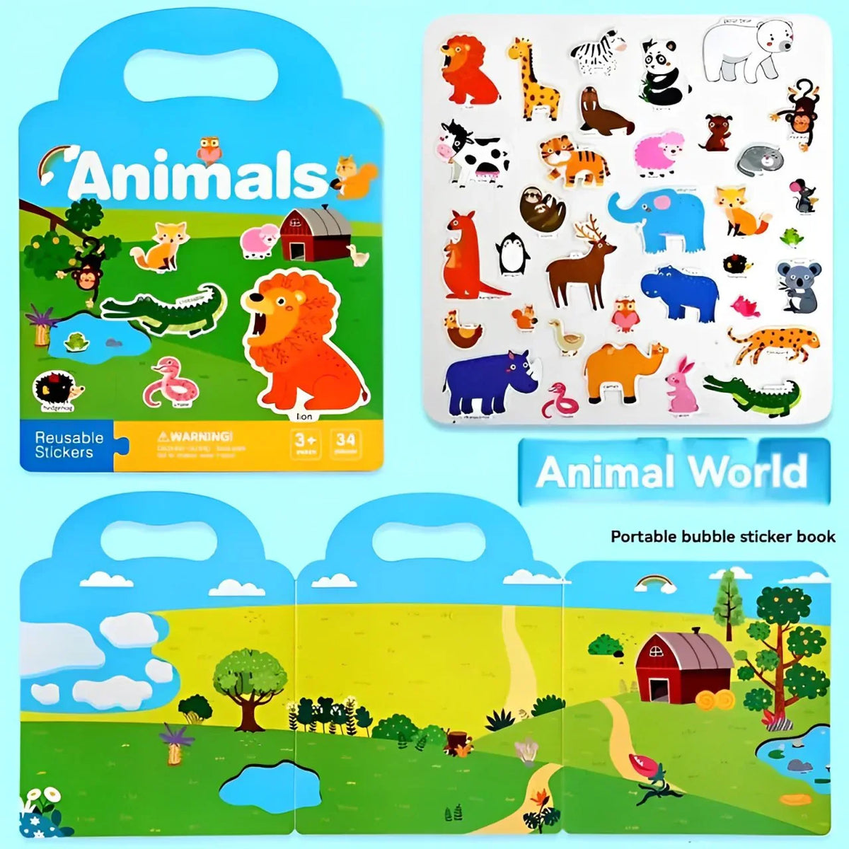 Creative Sticker Book - Promotes Imagination and Learning