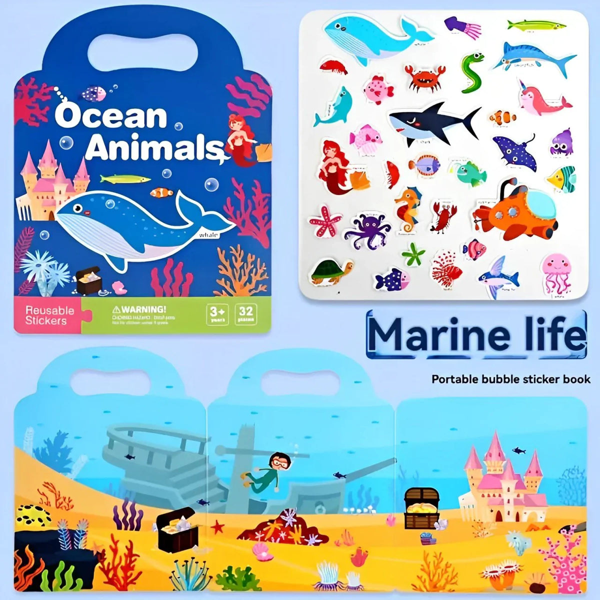 Creative Sticker Book - Promotes Imagination and Learning