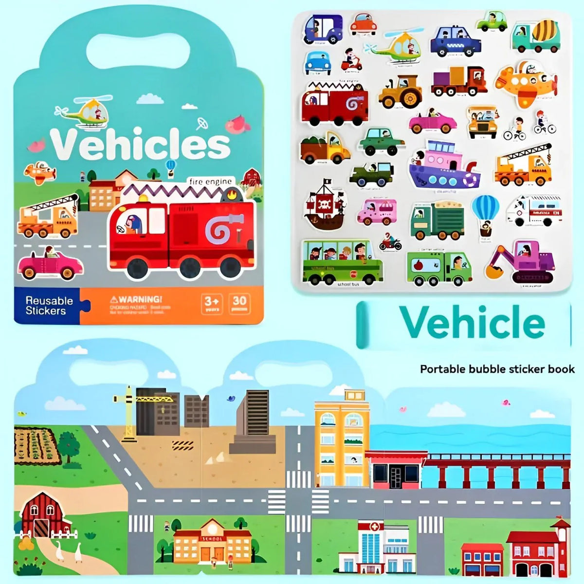 Creative Sticker Book - Promotes Imagination and Learning