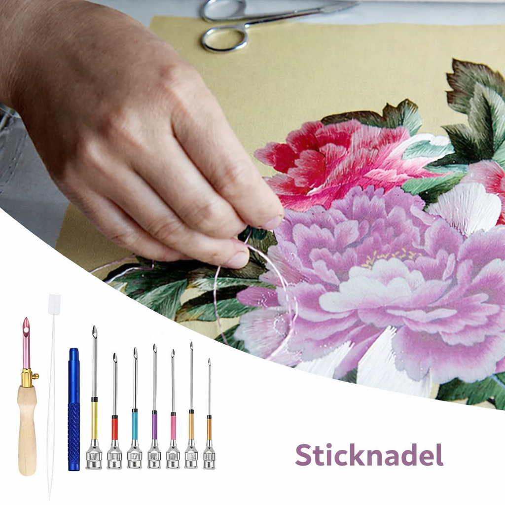 Komfortables Stickset | Ergonomische Nadel für kreative Projekte