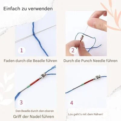 Präzisions-Nähnadelset | Einfaches Sticken | Farblich Kennzeichnete Nadeln