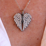 Herzschmuck | Engelsherz Halskette – Elegante Gravur in Gold oder Silber