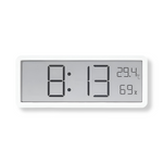 Moderne LED Wanduhr – Präzise Zeit- und Klimamessung
