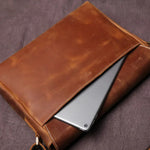 Elegant Men's Leather Messenger Bag