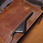 Elegant Men's Leather Messenger Bag