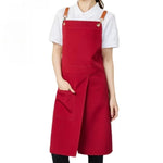 Elegant skirt apron with practical pockets and adjustable straps