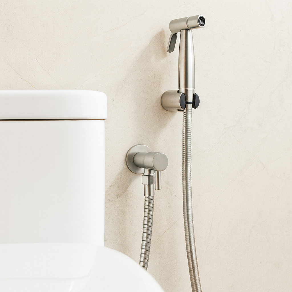 Hygienic Stainless Steel Bidet Shower with Wall Mount