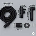 Hygienic Stainless Steel Bidet Shower with Wall Mount