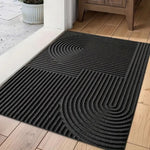 Elegante und Funktionale Fußmatte mit Wellenmuster für Zuhause