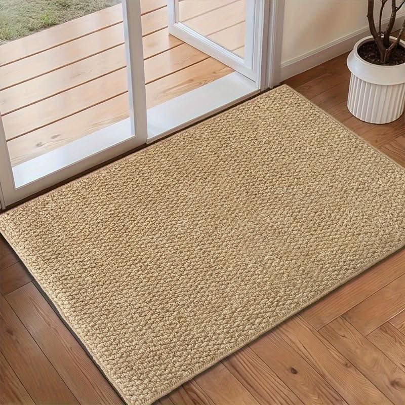 Elegante Türmatte im Jute-Look – Robuste und Rutschfeste Matte für Innen und Außen