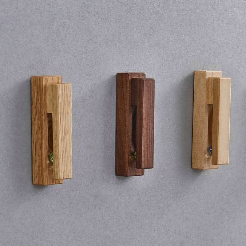 Eleganter Wandhaken aus Holz – Platzsparende Aufbewahrungslösung für jeden Raum