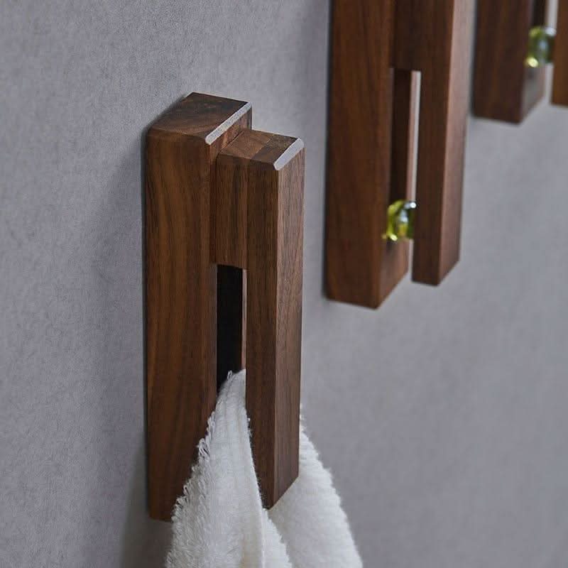 Eleganter Wandhaken aus Holz – Platzsparende Aufbewahrungslösung für jeden Raum