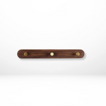 Elegante Wandhaken aus Holz mit Messingakzenten – Platzsparende Organizer